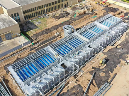 集水槽现场安装